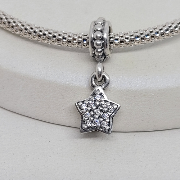 Pandora Pavรฉ Star Charm S925 ALE - Picture 2 of 3